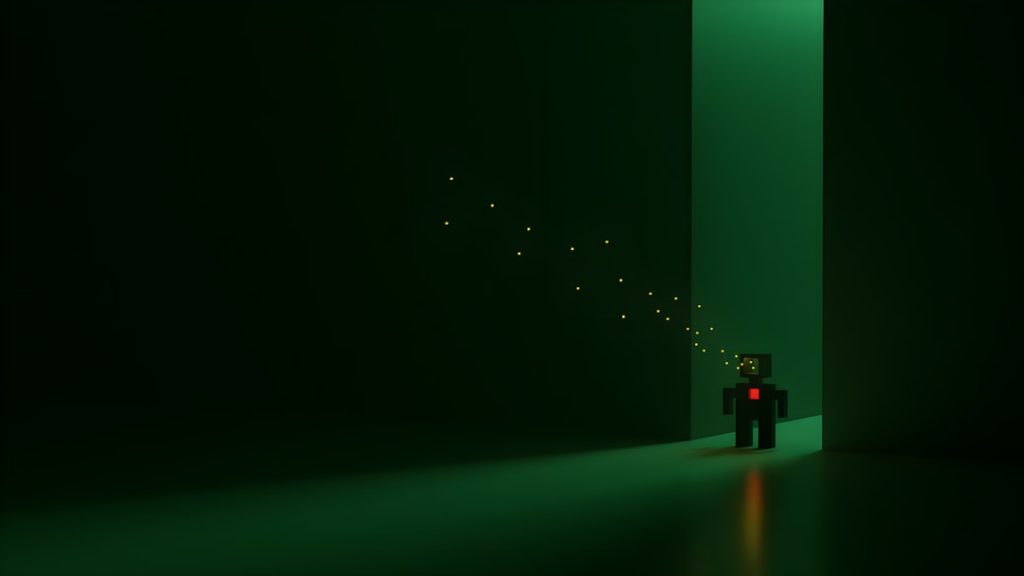 a small black box with a red light on it